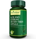Natrition Aloe Vera Gel Extract Capsules med Soybean Dietary Fiber - Bästa Intestinal Cleanse Supplement - Förbättra Digestion och förstoppningshjälp - 80 kapslar
