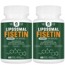 Liposomal Fisetin Supplement, 2000MG, 98% Pure Fisetin Polyfenols Antioxidanter, med Quercetin, TMG och Resveratrol, för hälsosam åldrande, kognitivt stöd, 120 kapslar