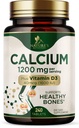 Kalcium 1200 mg med vitamin D3 - Benhälsotillskott, D-vitamin och kalciumtillskott för kvinnor och män - Benstyrka, tänder och immunstöd, naturens kalciumpiller, buteljerade i USA - 240 tabletter