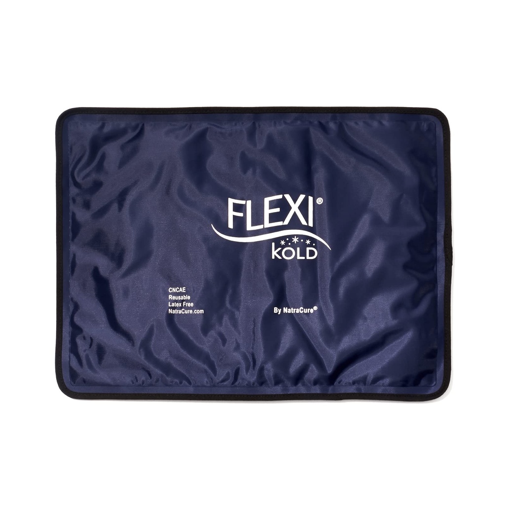 FlexiKold Gel Ice Packs (Standard Large: 10.5" x 14.5") för skador återanvändbara, Back Pain Relief, Knee Wrap, Efter kirurgi, Ice Pack för Knee, Shoulder - 6300-COLD av NatraCure