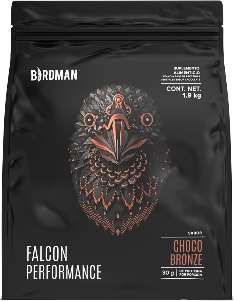 BIRDMAN Falcon Performance Premium Sport Protein Powder Plus Creatine, 31g Protein och 5g Kreatin per servering, ingen inflammation, ingen akne, choklad smak | 1.9Kg