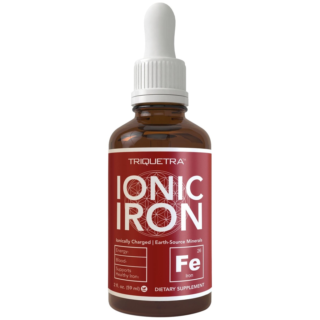 Ionic Liquid Iron Supplement (236 portioner) - Högsta Absorption Rate Tillåter mindre Dose & Mindre magproblem - Icke-Flavored, Vegan, Ionically Charged, Jord-Sourced Minerals