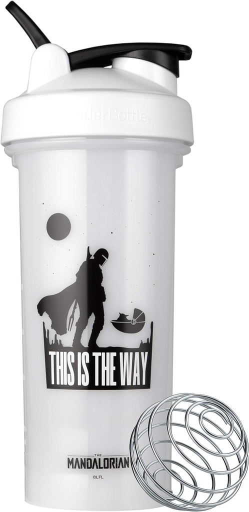 BlenderBottle Star Wars Shaker Bottle Pro Series Perfekt för Protein Shakes och Pre Workout, 28-Ounce, Detta är vägen