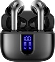 TAGRY Bluetooth-hörlurar True Wireless Earbuds 60H Playback LED Power Display-hörlurar med trådlös laddningsfodral IPX5 vattentäta in-Ear Ear-knoppar med Mic för TV Smart Phone Laptop Computer Sports
