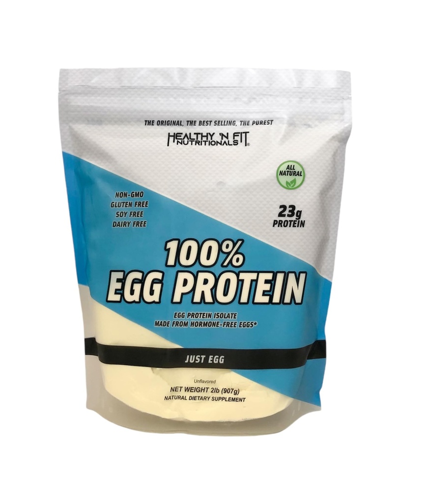 Hälsosam "N Fit - 100% äggprotein (o smaksatt) naturlig, 2 lb väska. Just Egg Instant Dried Whites: Bra för Baking och Mixing.