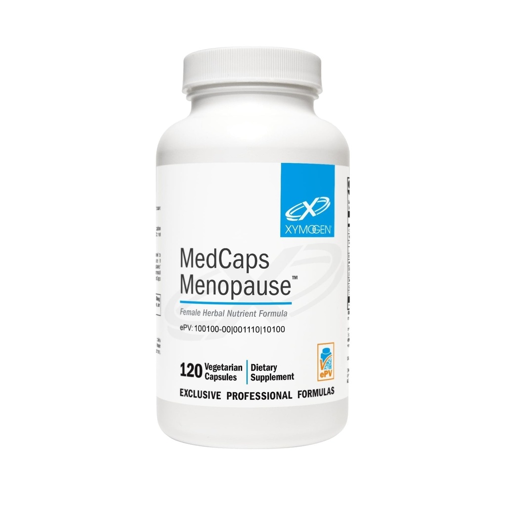 XYMOGEN Medcaps Menopause - Menopause Supplements for Women - Made with Dong Quai, Isoflavones, Ginseng Extract, Licorice Root + Black Cohosh - Gluten Free (120 kapslar)