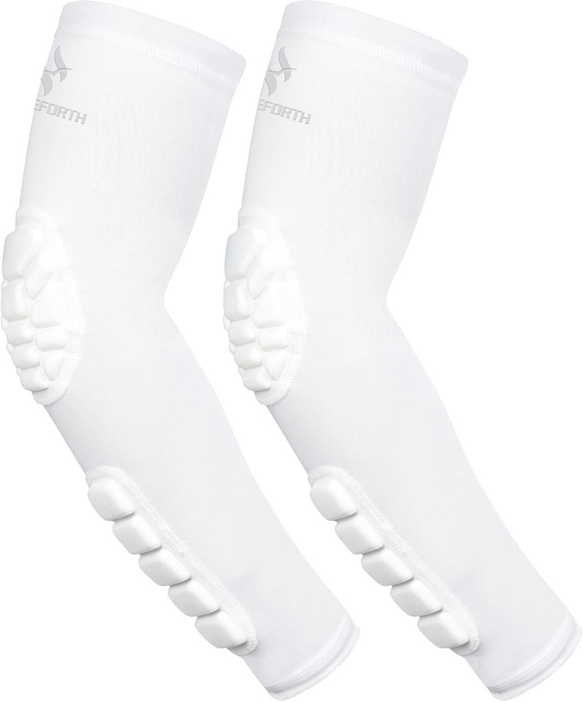 2PCS Padded Elbow Forearm Sleeves Compression Arm Skyddsstöd