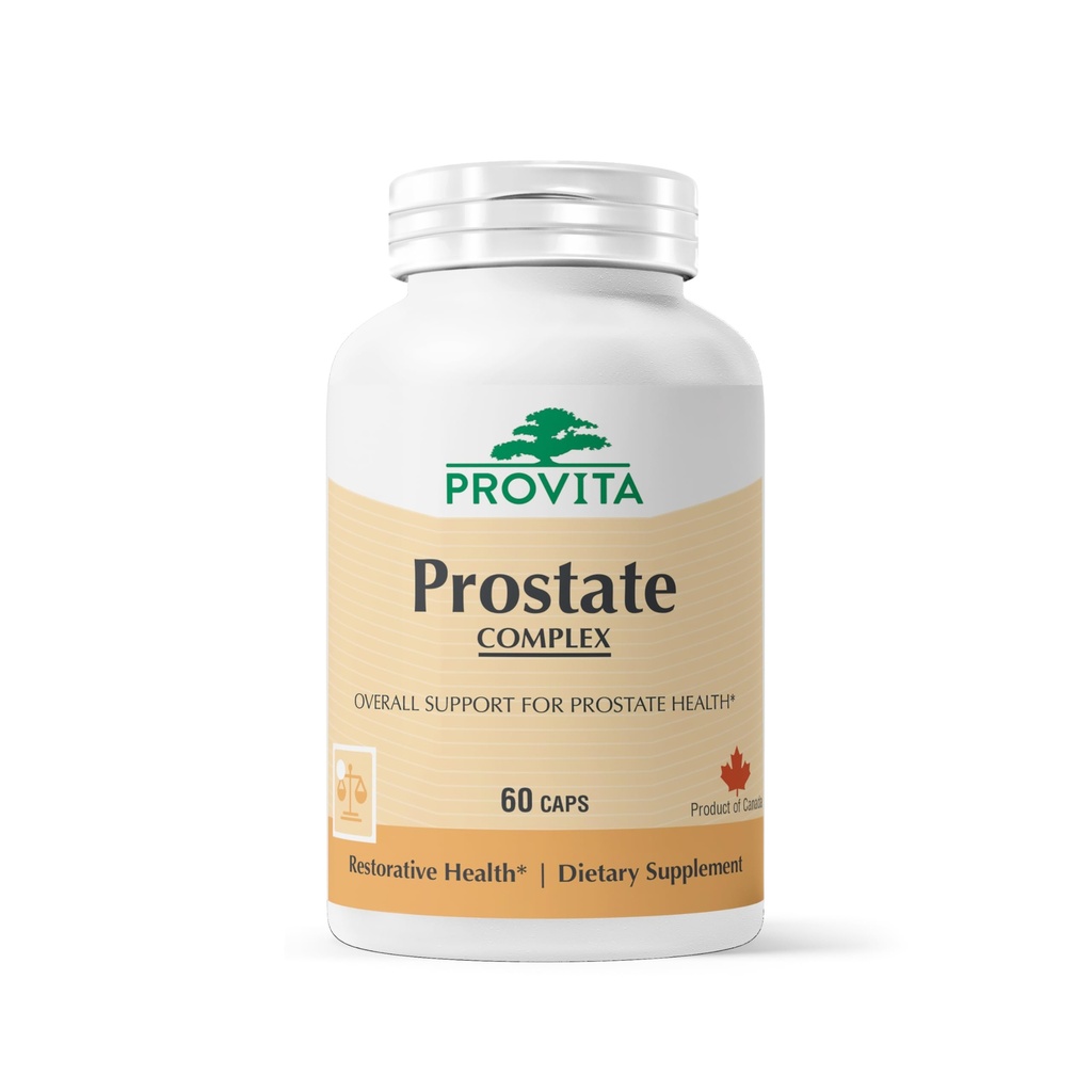 PROVITA Prostate Complex | Prostate Health Supplement för Män med Saw Palmetto, Beta-Sitosterol & Pygeum | Stöder Urinary Flow, Healthy Prostate & Antioxidant Properties