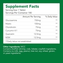 Premium Glukosamin + Chondriotin + MSM + Mastic + Curcumin (750mg) | Bone & Joint Health (1 Bottle-180 Capsules-6mo Supply) | Vitamin för gemensamt stöd | Non-GMO & Gluten Free