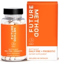 FUTURE METHOD Synbiotiska prebiotika för män och kvinnor - Probiotika och prebiotiska tillskott för matsmältning, immunitet och reglering (60ct)