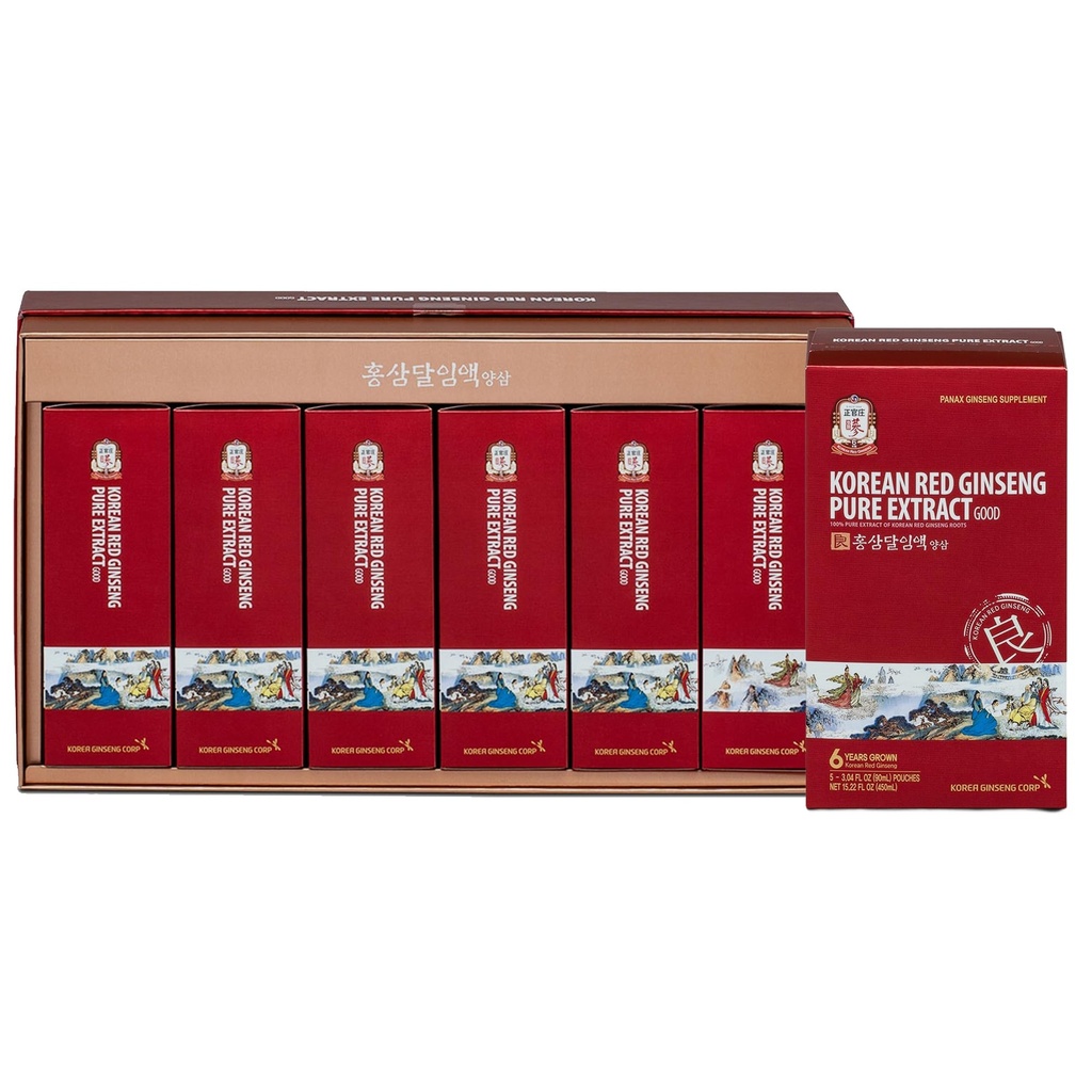 CheongKwanJang Korean Red Ginseng Pure Extract Good | Korean Red Ginseng, Red Ginseng, Ginseng Extract med Premium Grade Ginseng | Boosts Energy, Immunity, Stamina, Blood Circulation | 30 Count