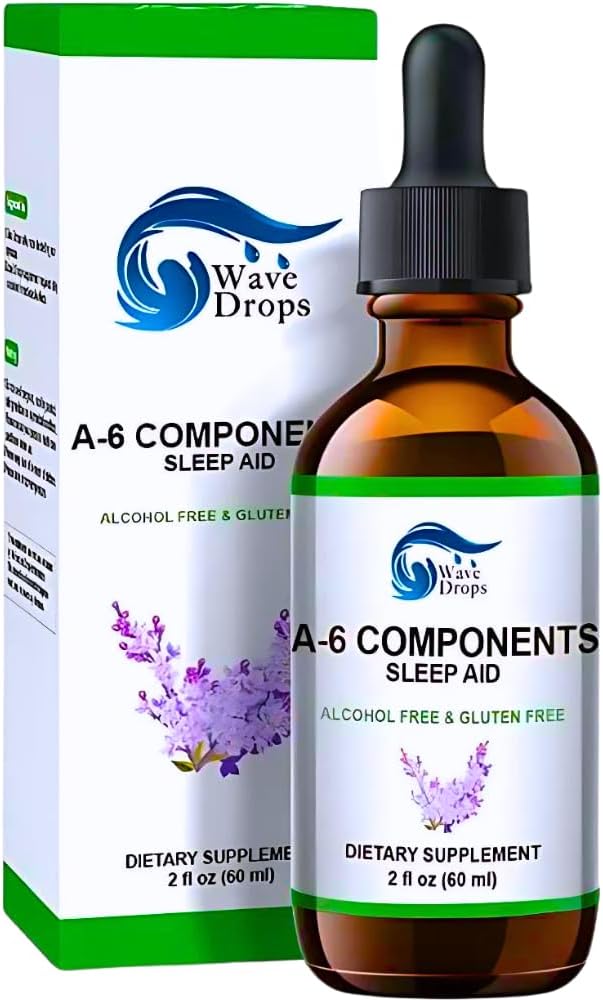 Sleep Aid Drops Special Formel med Valerian Root, Melatonin, Chamomile, Lavender, Rhodiola Rose och Vitamin B6 Sleep Support