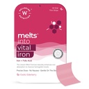 WELLBEING NUTRITION smälter Nano Iron | Plant Based Iron, Beetroot, Swiss Chard, Pumpkin Seeds, Vitamin C och Folate för förbättrad Hemoglobin, Oxygen Binding Capacity & Blood Building (30 Oral Strips)