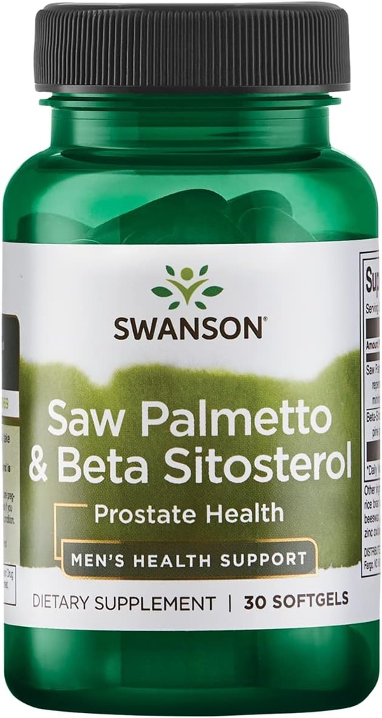 Swanson Saw Palmetto och Beta Sitosterol 30 Sgels