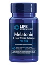 Life Extension Melatonin 6 Hour Timed Release, 750 mcg, Extended-Release Formel för Gentle Sleep Support, Hälsosamma cirkadiska rytmer, Cellular Defense, Gluten-Free, Non-GMO, Vegetarian, 60 tabletter