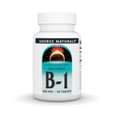 Källa Naturals Vitamin B-1 Thiamin 500mg - Hög styrka, 500mg - 50 tabletter