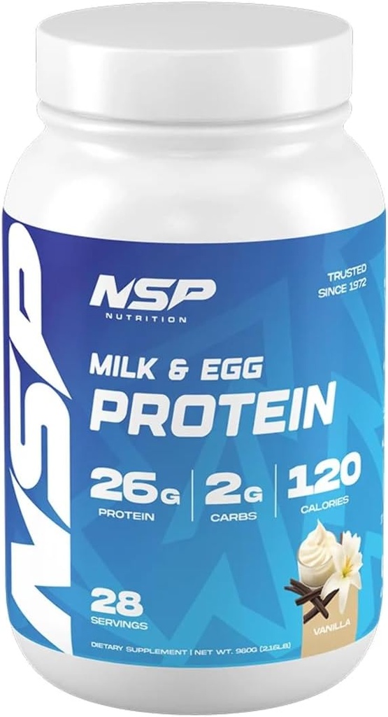 Mjölk & äggproteinpulver | 26g Protein | 28 portioner | Perfekt för känsliga magar | ingen Bloating | Build Muscle | Protein för känsliga magar franska Vanilla