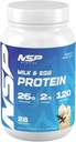 Mjölk & äggproteinpulver | 26g Protein | 28 portioner | Perfekt för känsliga magar | ingen Bloating | Build Muscle | Protein för känsliga magar franska Vanilla