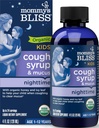 Mommy's Bliss Organic Kids Cough Syrup & Mucus Relief for Night Time, Agave & Honey, Ivy Leaf, Zink, Vitamin C, + Herbal Nighttime Blend, 4 Fl Z