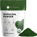 Kate Naturals Organic Spirulina Powder. Näringsmedel Dense Superfood för smoothies och juice (2 lb, USDA Certified, Non-GMO, Gluten- Free)