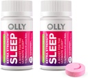 OLLY extra styrka sova snabbt lösa tabletter, 5 mg Melatonin, Vegan, jordgubbe - 60ct