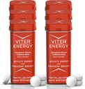 Viter Energy Caffeine Mints (120 Pieces) - 40mg Koffein, Sugar Free, Vegan, B Vitaminer Komplex, Energitillskott Koffeinpiller (Cinnamon, 6 Pack)
