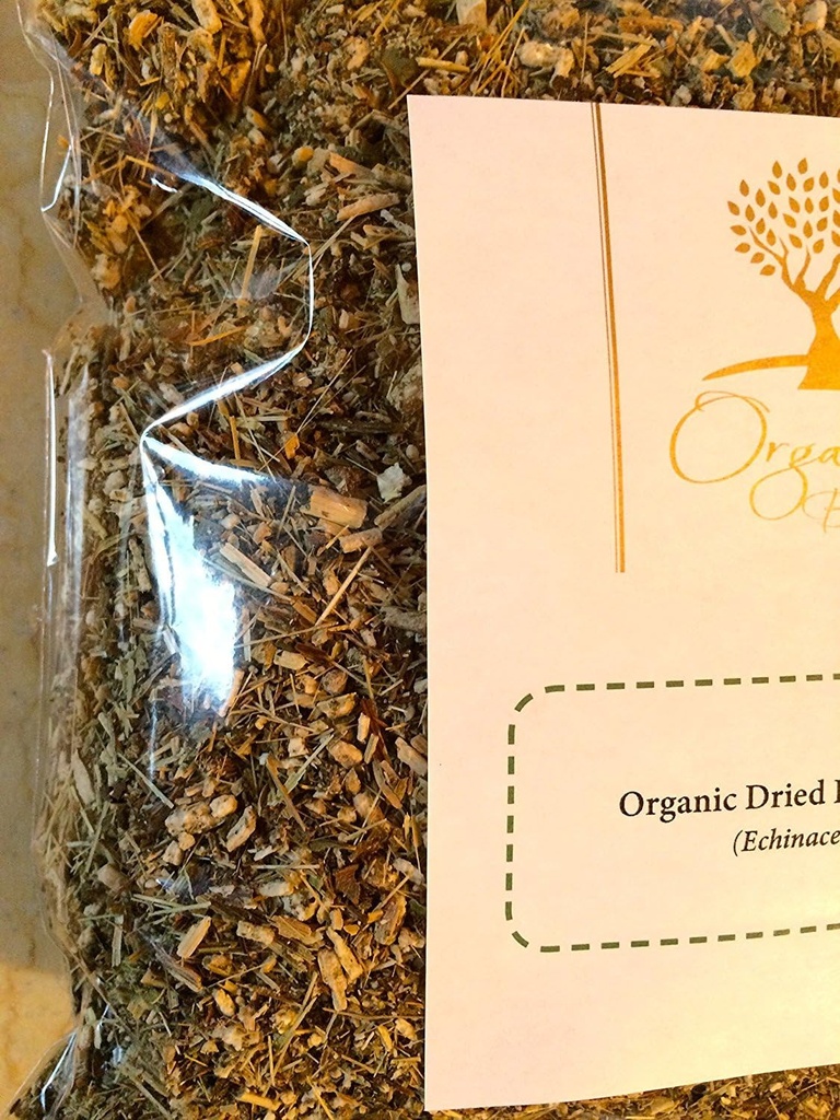 Organic Bio Herbs-Echinacea Dried Flowers – 100% Natural, Premium Quality Herb for Herbal Tea, Tinctures & Remedies – No Additives, Non-GMO (Echinacea Purpurea) 6 Oz