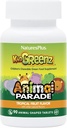 NaturesPlus Animal Parade KidGreenz, Tropical Fruit Flavor - 90 Animal-Shaped, Chewable Tablets - Pack of 2 - med Broccoli & Spinach - Vegetarian, Gluten Free - 180 Total Servings