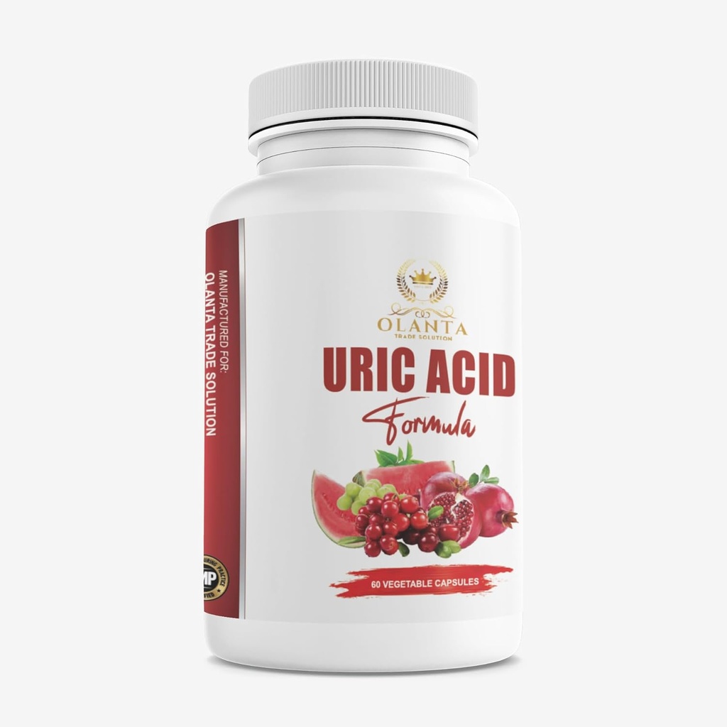 Generisk uric Acid Support - URIC Acid Complex - Celery Seed, Pomegranat, gurkmeja, antioxidantpiller, mjölk Thistle Supplement, Tart Cherry, gröna kaffebönor, Citric Acid - 1 flaska 60 kapslar