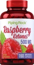 Piping Rock Raspberry Ketones 500mg | 160 kapslar | Non-GMO & Gluten Free Supplement