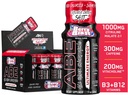 All Black Everything Energy Shots | 12 Pack | 300 mg koffein | Berry Blast | Zero Sugar | Energifokus Supplement | Nootropic Blend för gym eller arbete