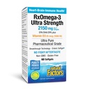 Naturliga faktorer RxOmega-3 Ultra Strength - Kosttillskott för hjärn- och hjärthälsostöd - Ögonhälsotillskott med EPA & DHA - Tillägg med Omega-3 fettsyror - 60 Softgels (30 portioner)