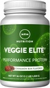 MRM Nutrition Veggie Elite Performance Protein | Cinnamon Bun Flavored | Plant-Based Protein | Lätt att Digest | med BCAAs | Vegan + Gluten-Free | Kliniskt testad | Digestive enzymer | 30 portioner