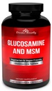 Divine Bounty Glucosamine Sulfate Supplement (2000mg per portion) med MSM - 240 små vegetariska kapslar - No Shellfish eller skadliga tillsatser
