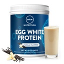 MRM Nutrition Egg White Protein | Vanilla Flavored | 23g Fat-Free Protein | med Digestive enzymer | Högsta biologiska värde | kliniskt testad | 10 portioner