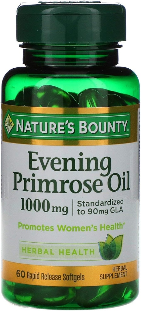 Naturens Bounty Evening Primrose Oil 1000 mg - 60 Rapid Release Softgels