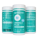 UpNourish AREDS 2 Plus Eye Vitamin Supplement, AREDS 2 Zink Free Formel med Lutein, Zeaxanthin, Saffron, Astaxanthin & DHA - 120 mjukgels
