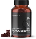 Nutriissa Black Seed Oil + Elder Berry Gummies - Cold-Pressed Black Cumin Seed Nigella Sativa Oil - EPEB Certified for Purity & Potency - 90 Blueberry Flavored Vegan Gummies