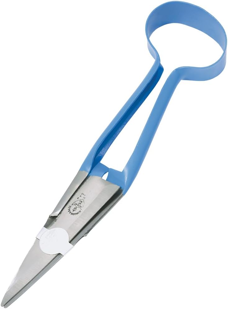 Bent Hand Shear för Wool Sheep & Livestock - 5.5 Blade - Blå
