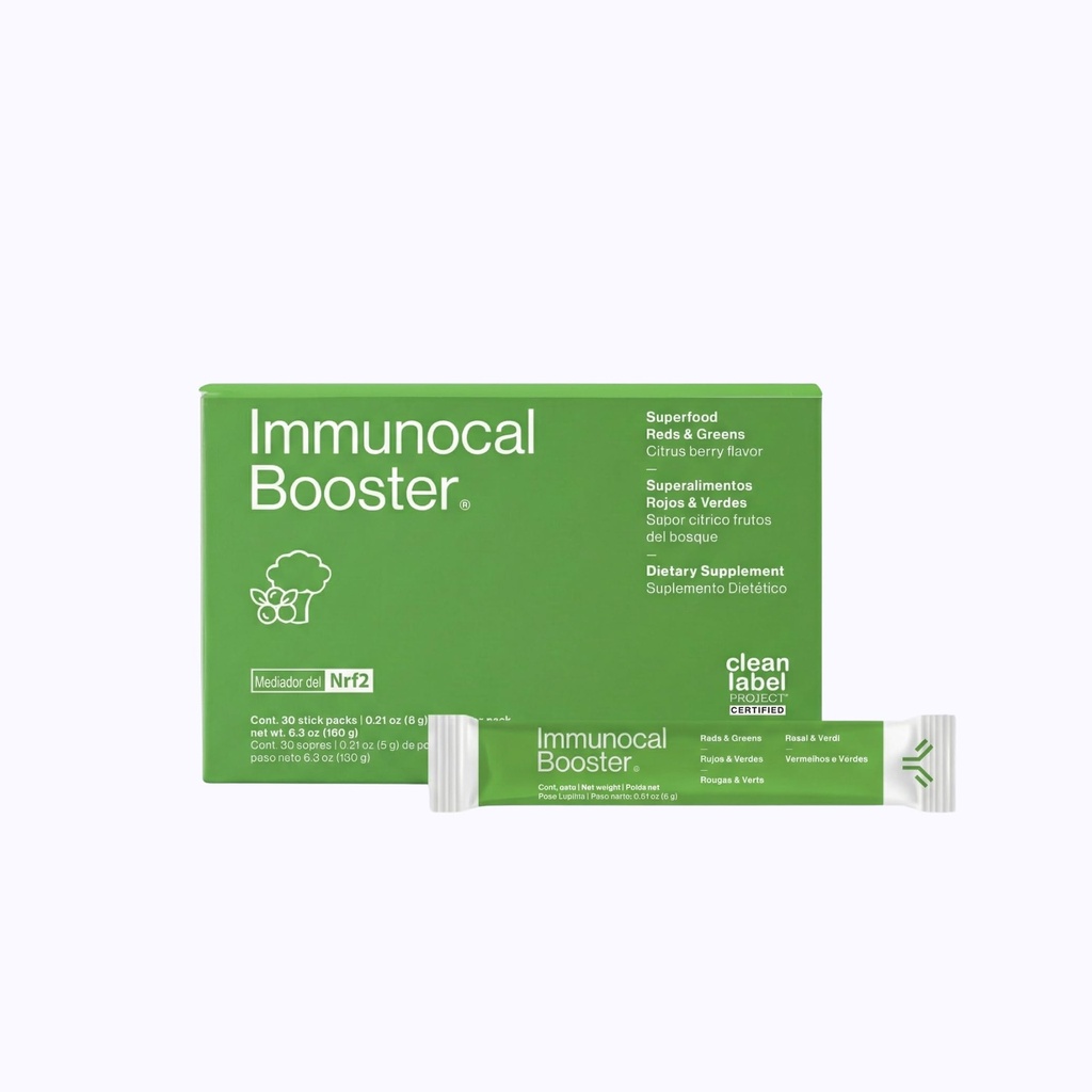 Immunocal Booster - Tillägg med över 50 frukter och grönsaker, lindrar inflammation, immunstöd, antioxidant, selen + Sulforaphane (Nrf2 ActivatorTM) | Gluten Free, Sugar Free | 30 portioner