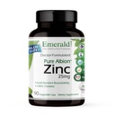 Emerald Labs Zink 25mg - Immune Support, Digestive Health, Oxidative Stress Support - Tillverkad med Zink Bisglycinate - Vegan & Glutenfri - 90 Vegetabiliska kapslar