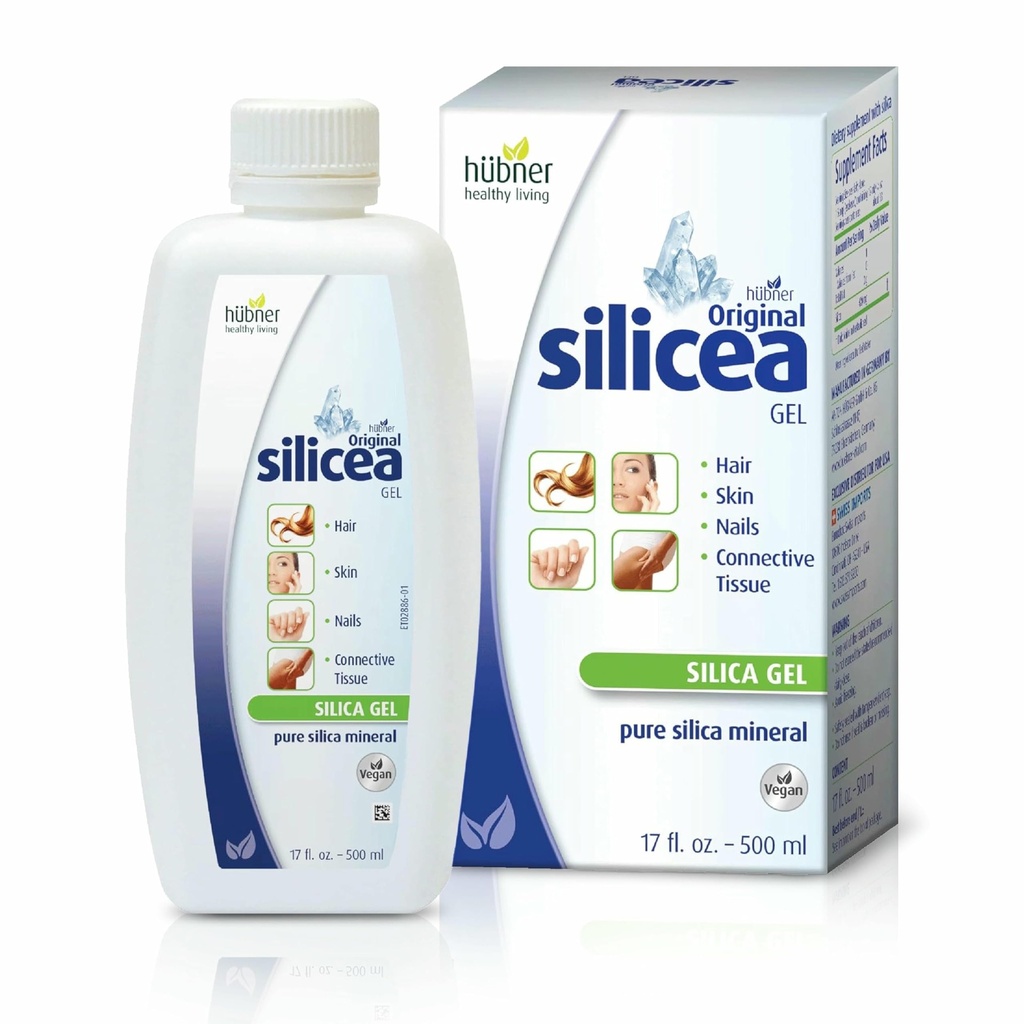 Hubner Original Silicea Gel 17 fl oz / 500 ml för hår, hud, naglar och Connective Tissue, ren kolloidal Silica Gel Formel, inga tillsatser eller konserveringsmedel