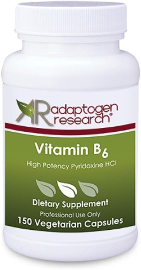 Vitamin B6 | Hög potens Pyridoxin HCL | B-6-250 mg | Stöder energiproduktion, metabolism och normal Nervous Systemfunktion * | 150 vegetariska kapslar