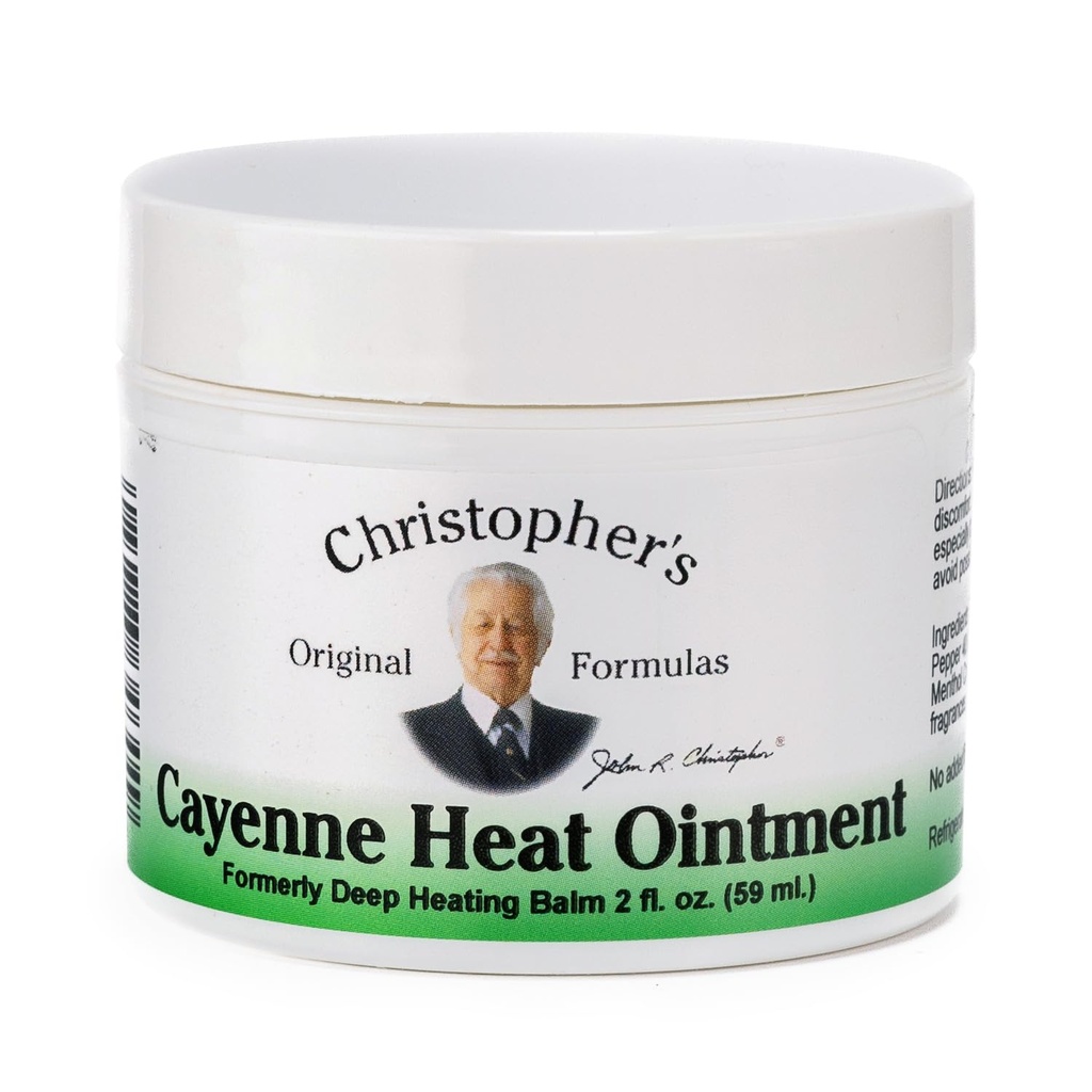 Christophers ursprungliga formler Cayenne Heat Ointment, Warming Herbal Topical för obehag och cirkulation, 2 fl oz