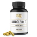 Golden After 50 NitrolFlo-9 - Nature-Powered Nitric Oxide Supplement med Pomegranate Extract, Grape Seed och S7® - stöder näringscirkulation och optimal energi - 60 kapslar