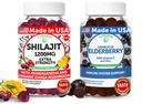 Lunakai USA Made Shilajit & Elderberry Gummies Bundle – Energi och Immune Support – Non-GMO & Delicious