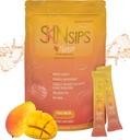 Skin Health & Energy Boost Drink Mix- Sugar Free, SOD B (TM), Antioxidanter från French Melon Concentrate, On The Go Stick Packs, Mango, 30 Pack