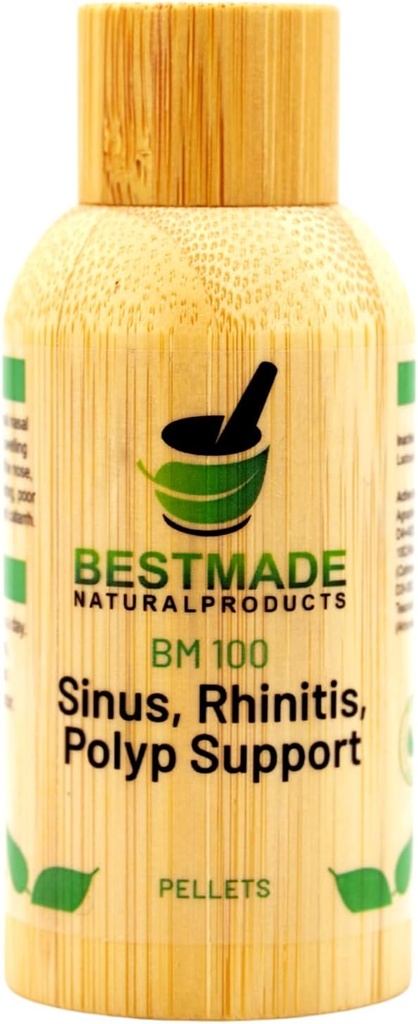 Bestmade Natural Products Stuffy Nose & Sinus Support BM100 – Nasal Discomfort, Runny Nose, Sneezing, Itching, and Seasonal Allergies, 350 Pellets