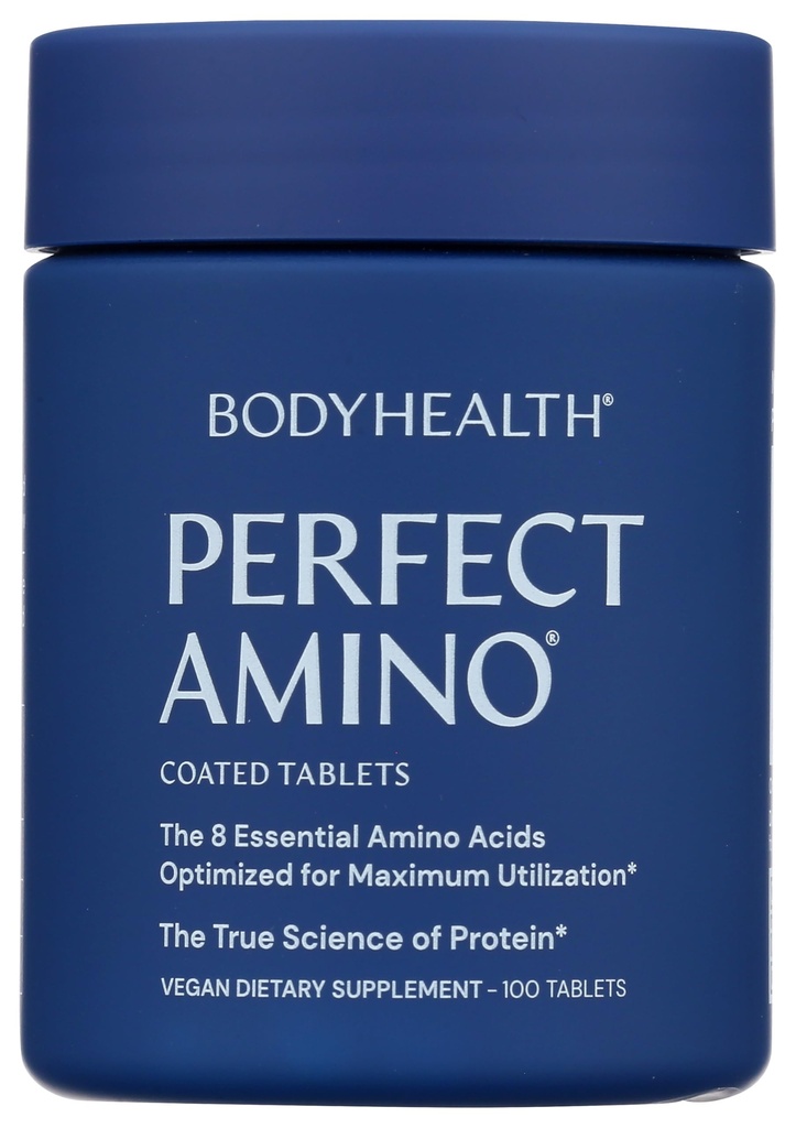 PerfectAmino (100 ct) Lätt att svälja tabletter, väsentliga aminosyror kompletterar med BCAAs, Vegan Protein för Pre/Post Workout & Muscle Recovery med Lysine, Tryptophan, Leucine, Methionine