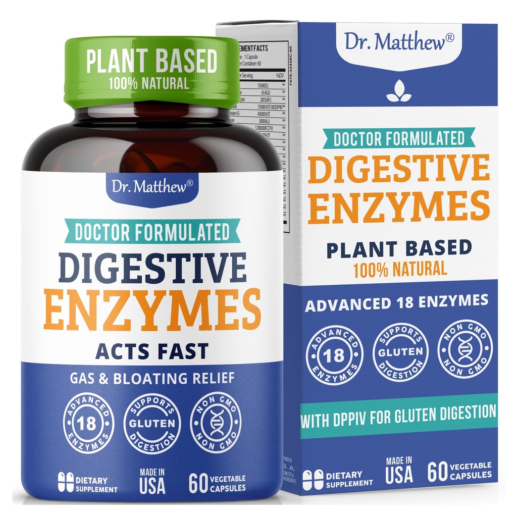 Bästa Digestive Enzymer för kvinnor och män med Lactase Lipase Amylase Bromelain. Enzymer för Digestion & Digestive Health. Gas och uppblåst lättnad för kvinnor och män. Gallbladder Enzymes & Supplements.